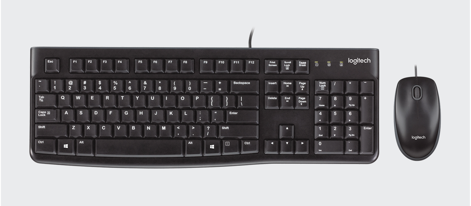 Logitech MK120 Wired Keyboard and Mouse Combo | MiShop.in